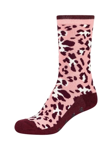 camano Socken ca-soft Stopper stripes 4er Pack bordeaux red