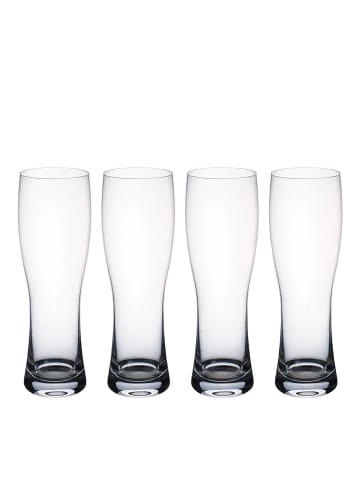 Villeroy & Boch 4er Set Weizengläser Purismo Beer 500 ml in transparent