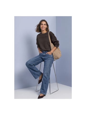 Street One Sweatshirt in Black Coffee