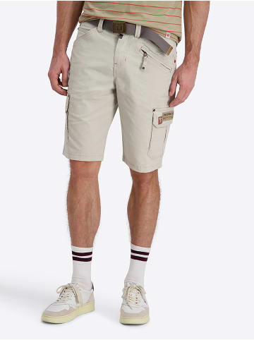 Timezone Knielange Cargo Shorts Gürtel Regular Passform in Grau