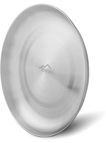 Normani Outdoor Sports Edelstahlteller Alaska in Silber