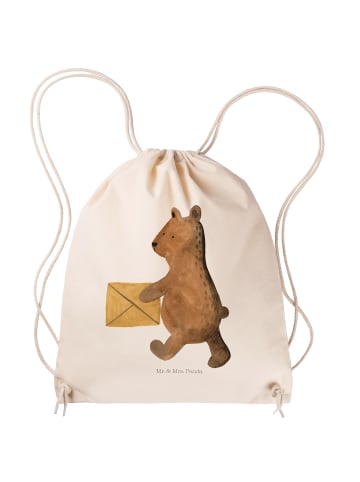 Mr. & Mrs. Panda Gym Rucksack Bär Zuhause ohne Spruch in Creme