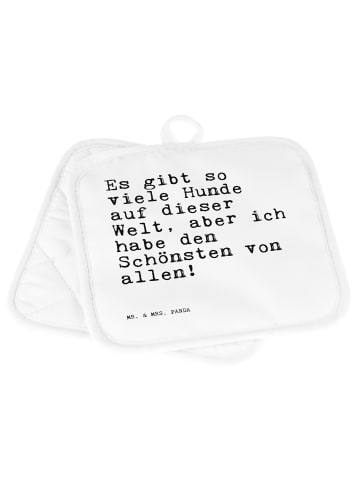 Mr. & Mrs. Panda Topflappen Es gibt so viele... mit Spruch in Weiß