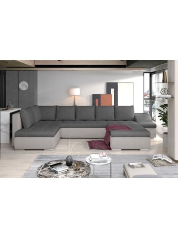 MF Design Gio Recamiere Rechts in Grau -  (L) 190 x (B) 351 x (H) 82 cm