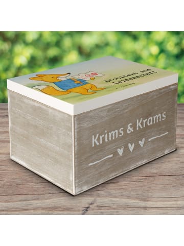 Mr. & Mrs. Panda Holzkiste Architekt Leidenschaft Design mit Spruch in Weiß