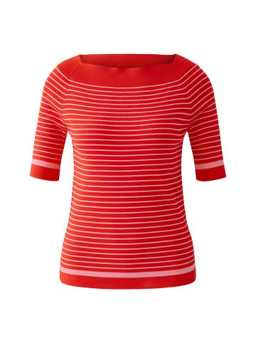 Oui Pullover in red rose