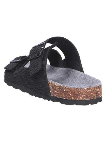 Giesswein Tieffußbett Pantolette MERINO SLIDES in schwarz