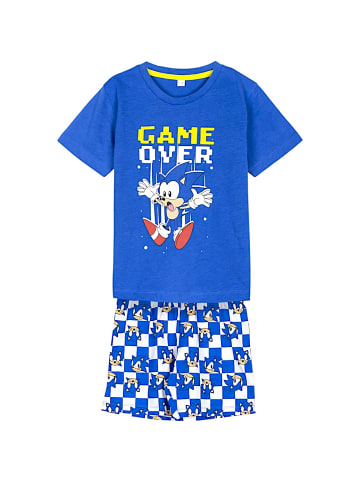 Cerda Schlafanzug kurz Sonic The Hedgehog in Blau