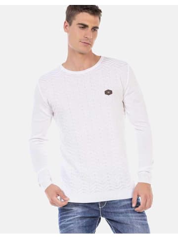 Cipo & Baxx Pullover in WHITE