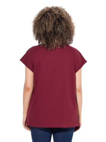 Ulla Popken Shirt in dunkel kirschrot