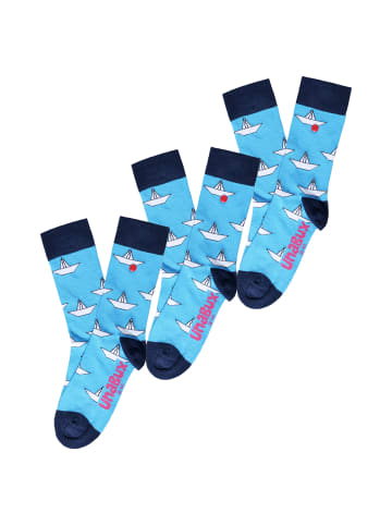Unabux Freizeitsocken GRUMBLE IN THE JUNGLE in hellblau