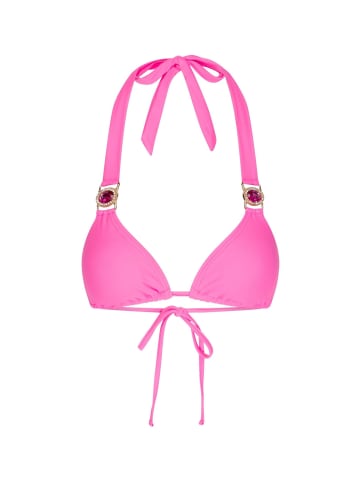 Moda Minx Bikini Top Amour Triangle in Barbie Pink