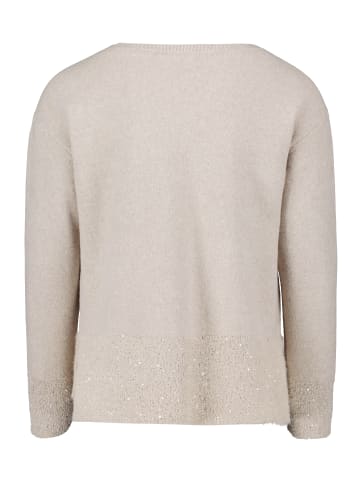 Betty Barclay Strickpullover mit Pailletten in Taupe Melange