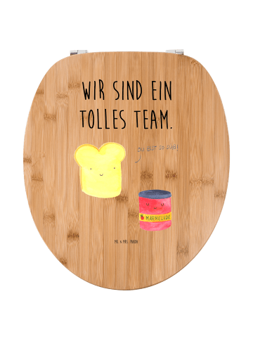 Mr. & Mrs. Panda Klodeckel Toast Marmelade mit Spruch in Braun