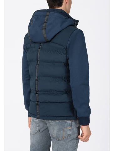 Timezone Jacke wasserfest abnehmbare Kapuze Daunen-Optik in Dunkelblau