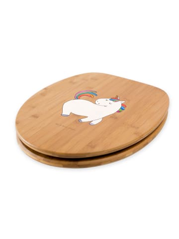 Mr. & Mrs. Panda WC Deckel Einhorn Stolzieren ohne Spruch in Braun