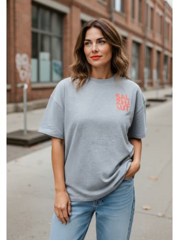 salzhaut Shirt WEVEN Grey Melange