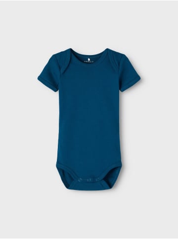 name it Jungen Baby Body Set kurzarm Submarine in Blau