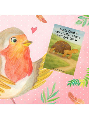 Mr. & Mrs. Panda valentinstagskarte Schildkröte MHerzieren Desi... in Weiß