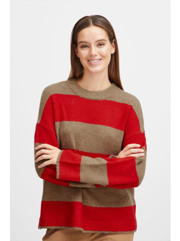 b.young Strickpullover BYOMARTHA STRIPE JUMPER - 20813889 in braun