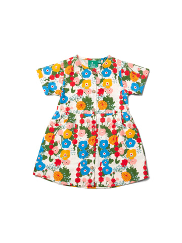 Little Green Radicals Kurzärmeliges Kleid mit Knopfleiste in Bunt