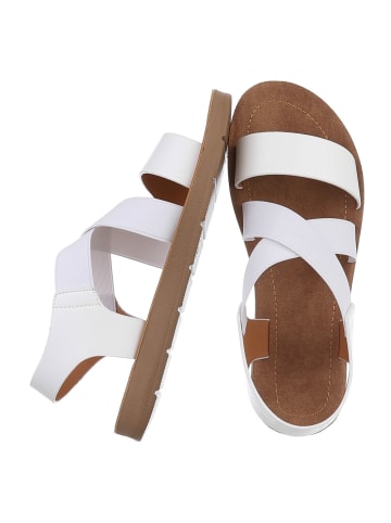 Ital-Design Sandale & Sandalette in Weiß