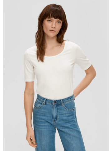 s.Oliver T-Shirt kurzarm in Creme