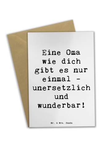 Mr. & Mrs. Panda valentinstagskarte Spruch Einzigartige Oma mit ... in Weiß