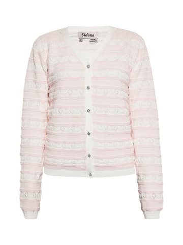 Usha Women Cardigan in Zartrosa Wollweiss