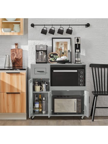 SoBuy Sideboard in Hellgrau - (B)89 x (H)89 x (T)40cm