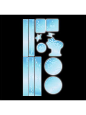 Coocazoo Reflektierendes Sticker-Set in Blue