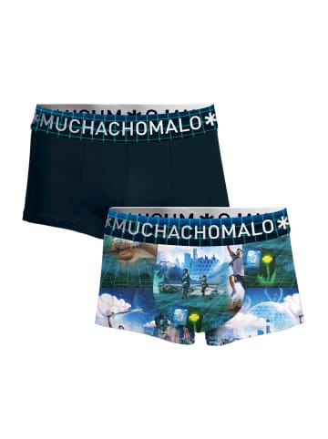 Muchachomalo 2er-Set: Boxershorts in Multicolor/Blue
