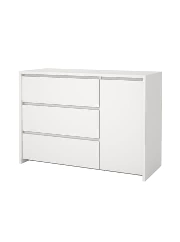 ebuy24 Kommode Next Weiß 119 x 48 cm
