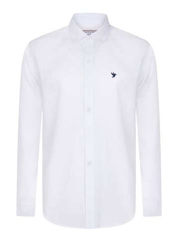 Felix Hardy Hemd in Weiß-Dunkelgrün