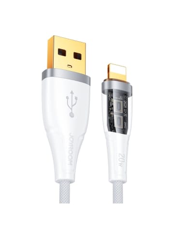 Wisam® Schnellladekabel 2.4A mit Smart Switch USB-A auf Lightning 1.2m weiß