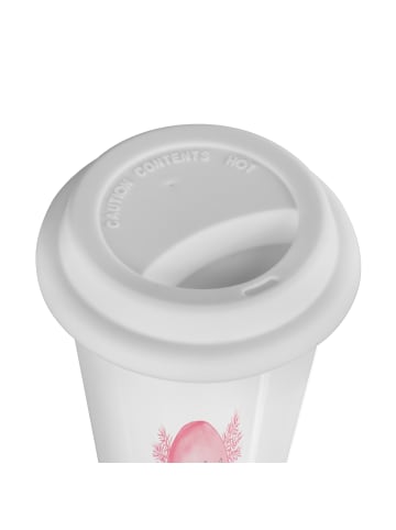 Mr. & Mrs. Panda Thermokaffeebecher Axolotl Hurra mit Spruch in Weiß