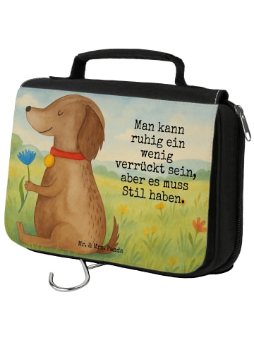 Mr. & Mrs. Panda NeZeichenssaire Hund Blume Design mit Spruch in Weiß