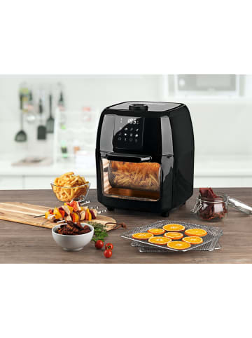 Gourmet Maxx Heißluft-Fritteuse Digital 9in1 1800W schwarz  Schwarz