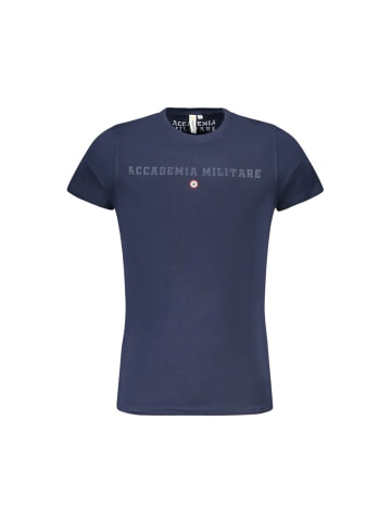 ACCADEMIA MILITARE Blaues Baumwoll-T-Shirt