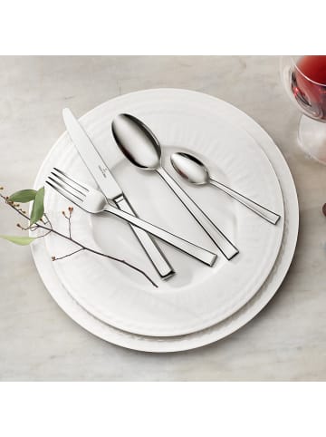Villeroy & Boch 6er Set Tafelgabel Victor in Silber 204 mm in silber