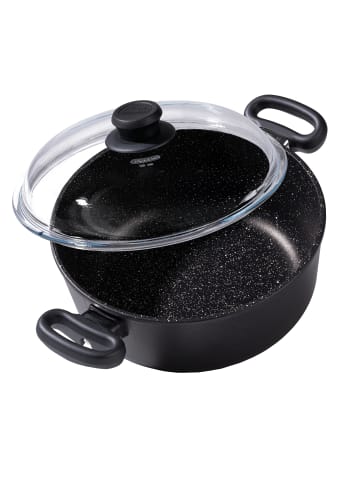 Stoneline Kochtopf 24 cm | mit Deckel in Anthrazit