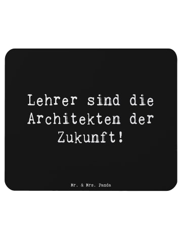 Mr. & Mrs. Panda Maus-Pad Spruch Lehrer Zukunftsarchitekten mit ... in Schwarz