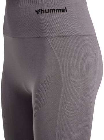 Hummel Leggings "Tif Seamless High Waist Tights" in Grau