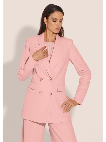 MADELEINE Zweireihiger Longblazer mit Futter in puderrosé