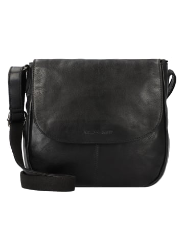 Greenburry Colombiana Umhängetasche Leder 25 cm black