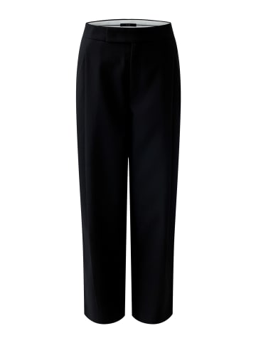 Oui Bundfaltenhose in black