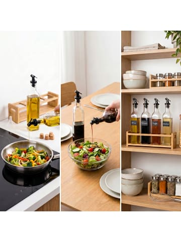 relaxdays 4 x Ölflaschen-Set - 500 ml