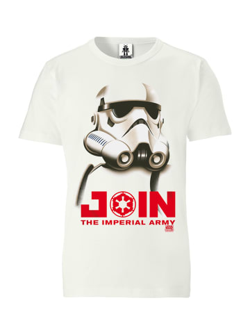 Logoshirt T-Shirt Star Wars - Stormtrooper in altweiss