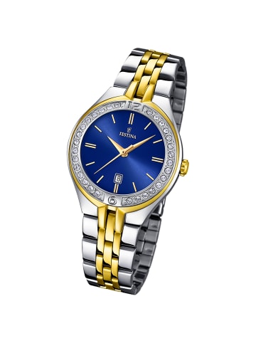 Festina Analog-Armbanduhr Festina Mademoiselle silber, gold mittel (ca. 32,5mm)