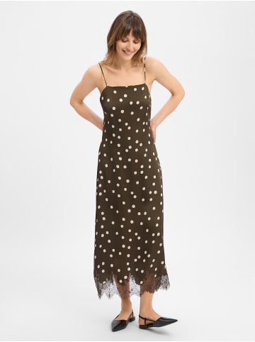 MOSS COPENHAGEN Slipdress MSCHJionna Irida in schoko ecru - 0001
